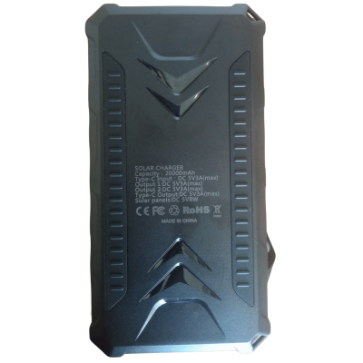 20000mAh Solar Powerbank with 4foldable Panels