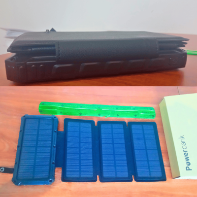 20000mAh Solar Powerbank with 4foldable Panels