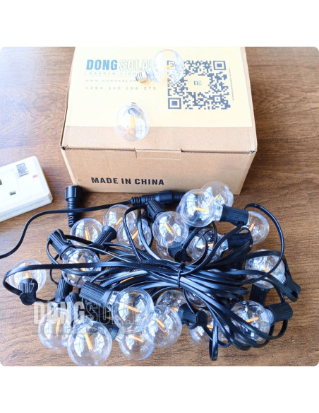 Electric String Lights 7.62m, 25 G40 1W Bulbs