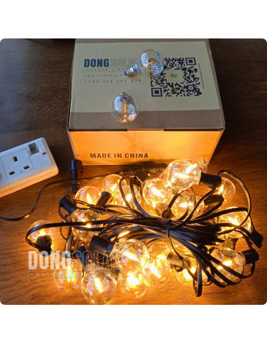 Electric String Lights 7.62m, 25 G40 Bulbs