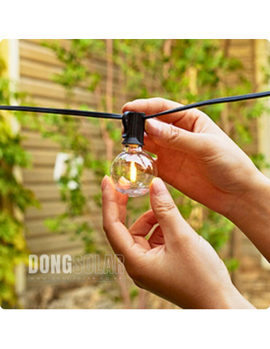 Electric String Lights 7.62m, 25 G40 1W Bulbs