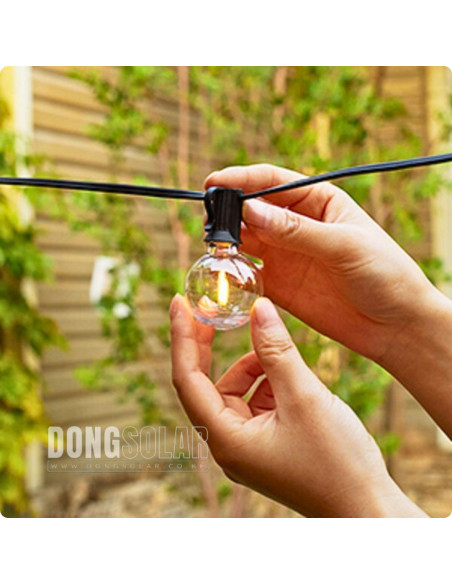 Electric String Lights 7.62m, 25 G40 1W Bulbs