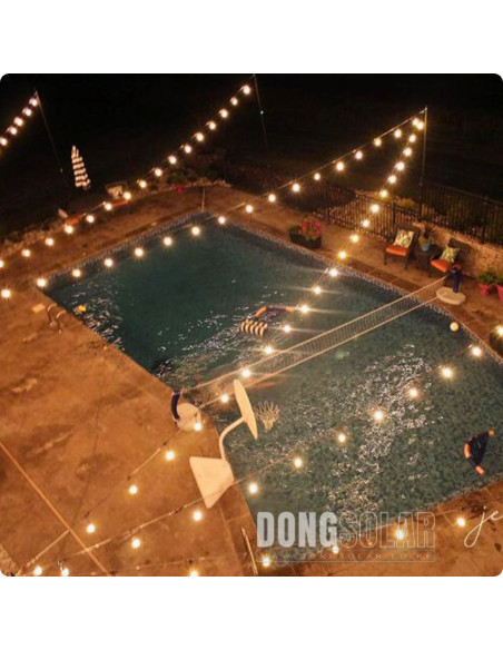 Electric String Lights 7.62m, 25 G40 1W Bulbs