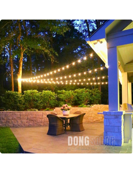 Electric String Lights 7.62m, 25 G40 1W Bulbs