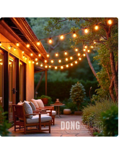Electric String Lights 7.62m, 25 G40 1W Bulbs