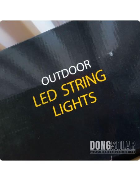 Electric String Lights 15m, 15 ST64 4W Bulbs Warm White