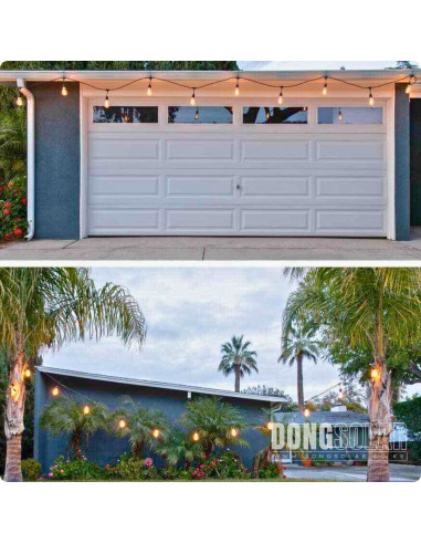 Electric String Lights 15m, 15 ST64 4W Bulbs Warm White