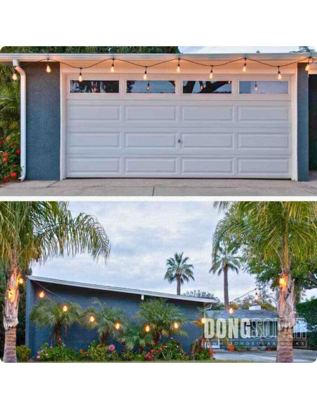 Electric String Lights 15m, 15 ST64 4W Bulbs Warm White