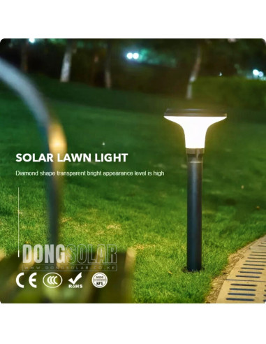 Solar Garden Bollard Light 15W CPD1102 Premium