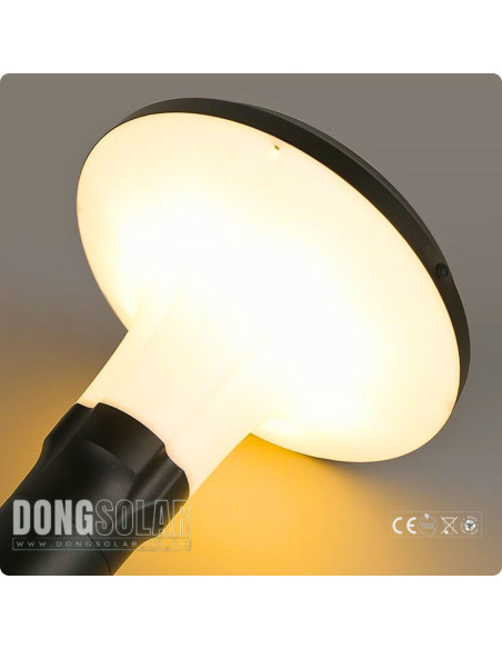 Solar Garden Bollard Light 15W CPD1102 Premium