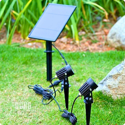 Solar Spot Light 4 Spot Lights Warm White