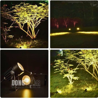 Solar Spot Light 4 Spot Lights Warm White