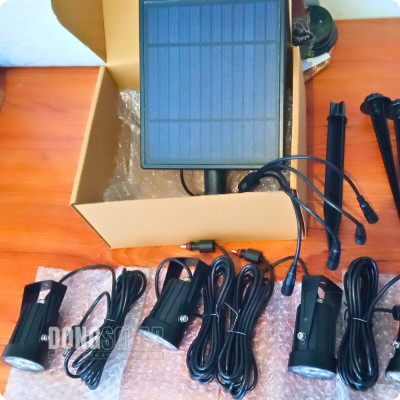Solar Spot Light 4 Spot Lights Warm White