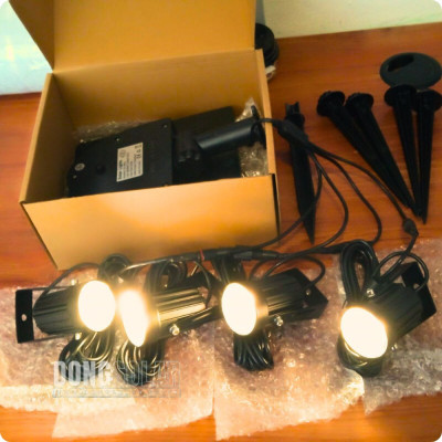 Solar Spot Light 4 Spot Lights Warm White