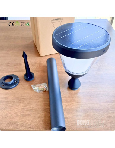 Solar Garden Bollard Light 15W CPD1105 Premium