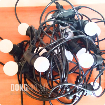 G45 Electric String Lights 15m 15Bulb Milky Warm White