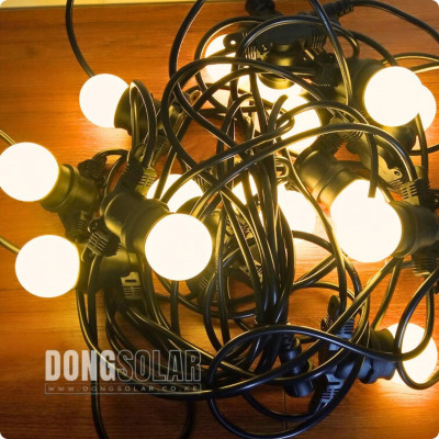 G45 Electric String Lights 15m 15Bulb Milky Warm White