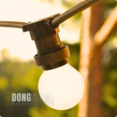 G45 Electric String Lights 15m 15Bulb Milky Warm White