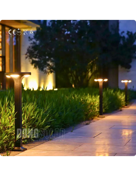 Solar Garden Bollard Light 20W CPD2804 Premium
