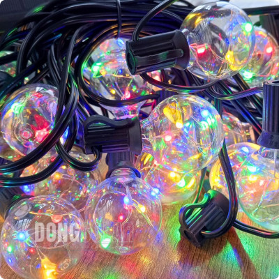 Solar G40 Copper Wire RGB String Lights 7.62m 25Bulb
