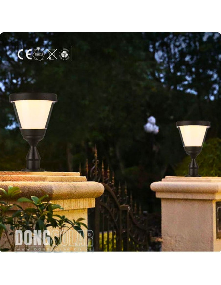 Solar Gate Pillar Light 15W ZTD2106 Premium