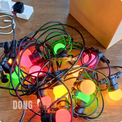 G45 Electric String Lights 15m 15Bulb Color