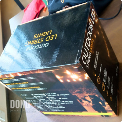 S14 2W 15m Electric String Lights 15Bulb 15meters Warm White 2200K