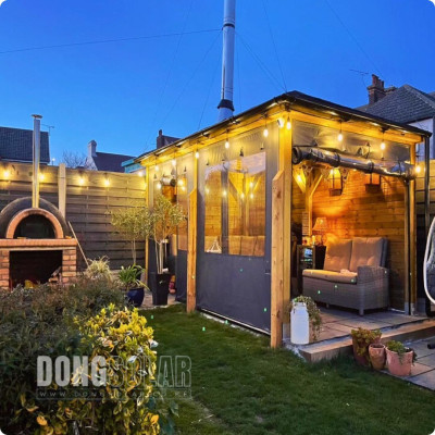 S14 2W 15m Electric String Lights 15Bulb 15meters Warm White 2200K