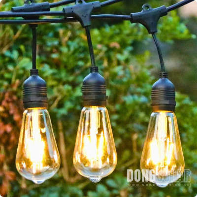 ST64 15m Electric String Light 15m 15Bulb Warm White 2200K