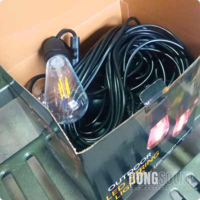 ST64 15m Electric String Light 15m 15Bulb Warm White 2200K