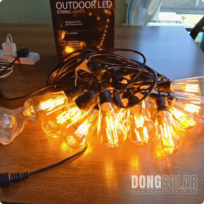 ST64 15m Electric String Light 15m 15Bulb Warm White 2200K