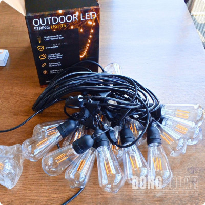 ST64 15m Electric String Light 15m 15Bulb Warm White 2200K