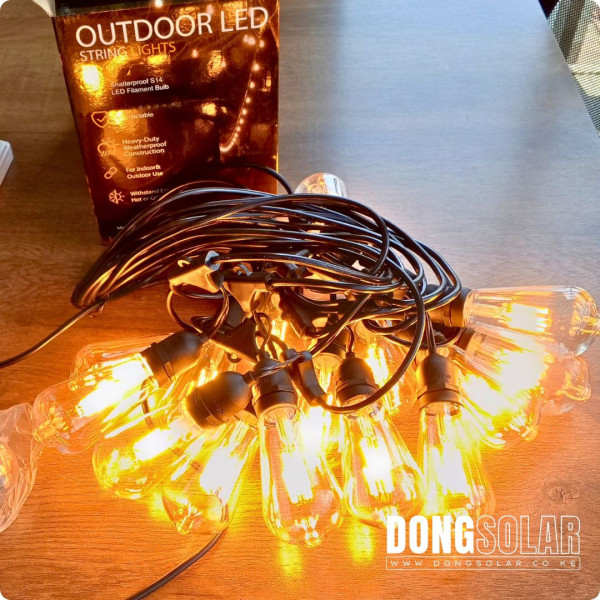 ST64 15m Electric String Light 15m 15Bulb Warm White 2200K