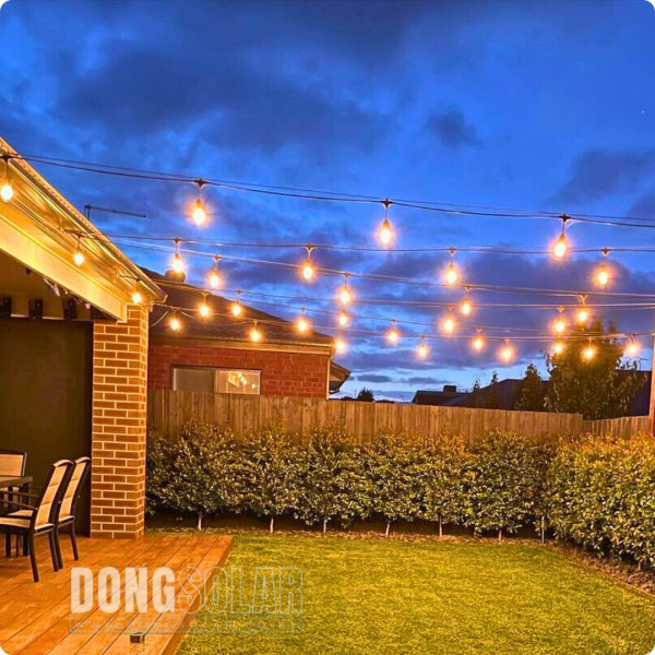 Solar S14 15m String Lights 15Bulb 15meters Warm White 2200K