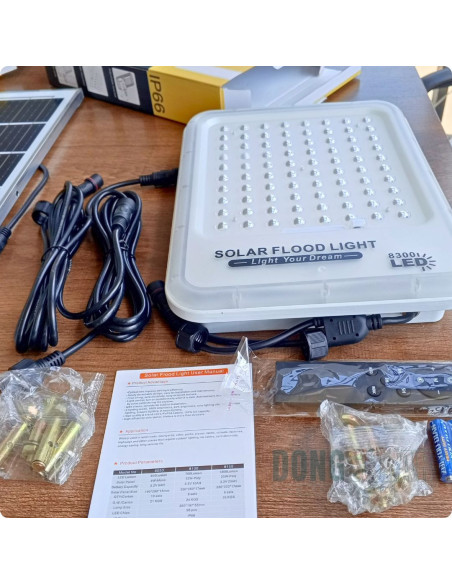 Solar FLOOD Light 300W Premium Daylight White