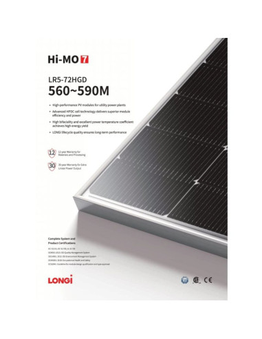 LONGi 560W Monocrystalline Solar Panel