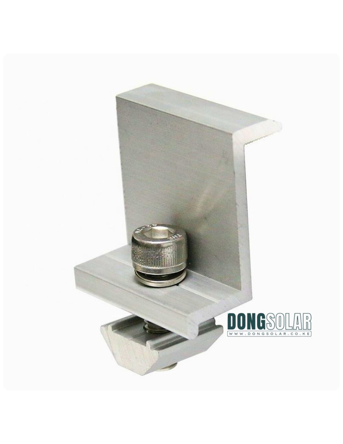 Aluminum Solar Panel End Clamps for Roof Mounting Systems