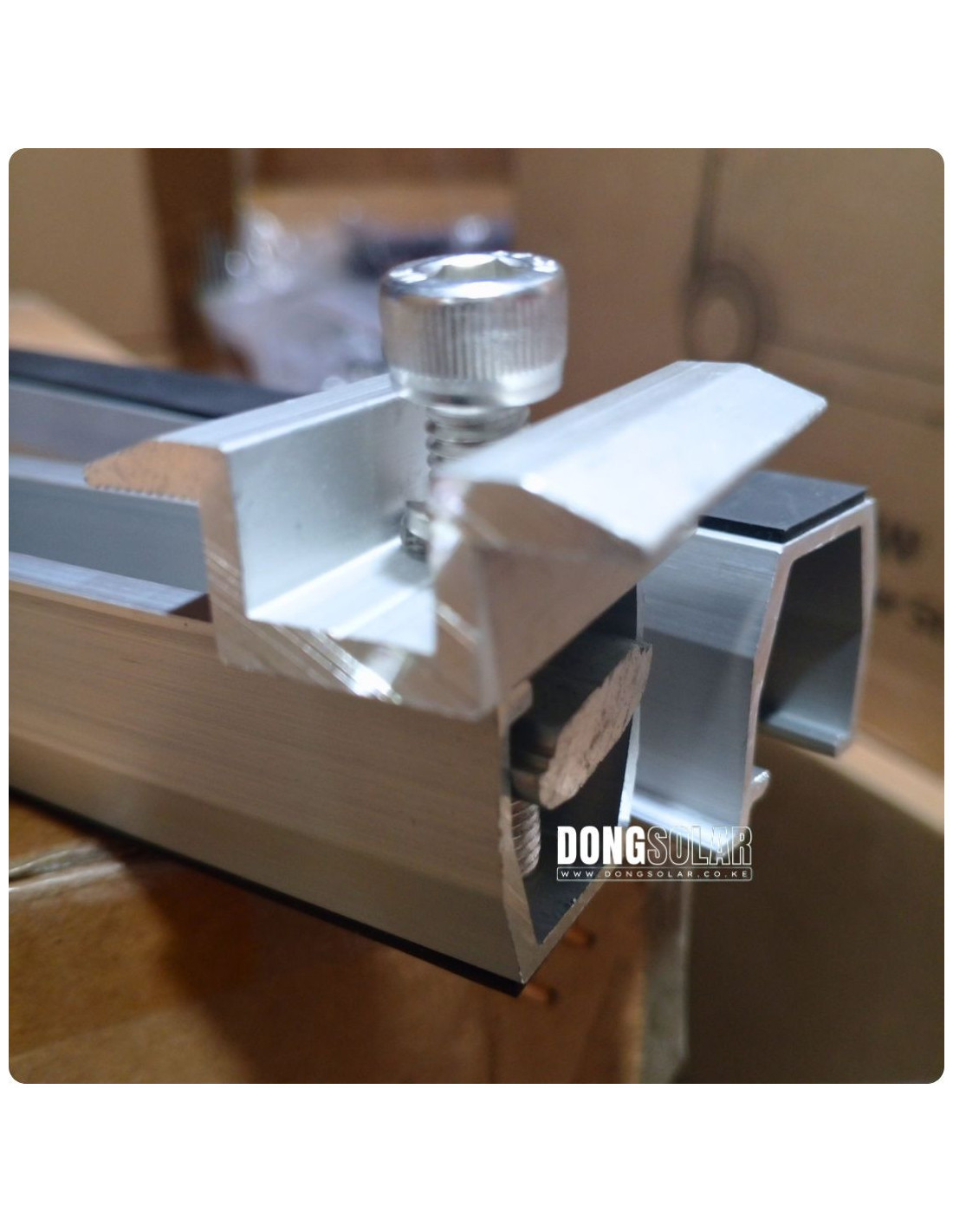 Aluminum Solar Panel Mid Clamps for Roof Mounting Systems
