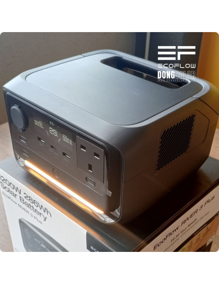 EcoFlow RIVER 3 Plus 268Wh Portable Power Station 600W + 160W Solar Panel Bundle
