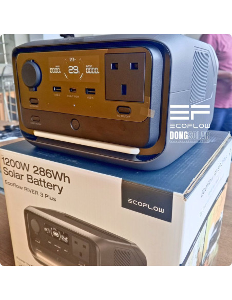 EcoFlow RIVER 3 Plus 268Wh Power Station (600W) + 160W Solar Panel Bundle