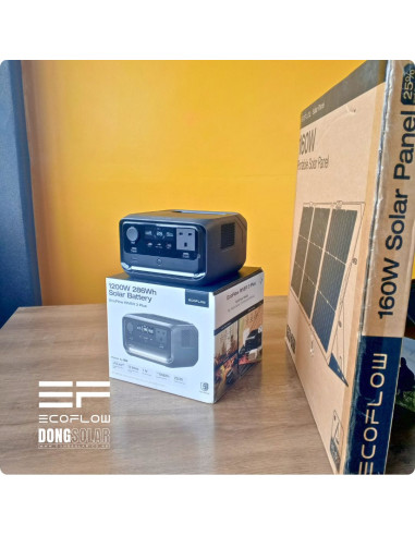 EcoFlow RIVER 3 Plus 268Wh Power Station (600W) + 160W Solar Panel Bundle