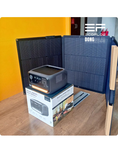 EcoFlow RIVER 3 Plus 268Wh Power Station (600W) + 160W Solar Panel Bundle