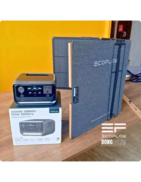 EcoFlow RIVER 3 Plus 268Wh Power Station (600W) + 160W Solar Panel Bundle