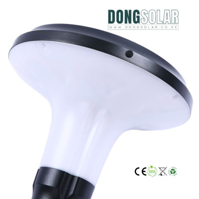 Solar Bollard 70cm Lawn Garden Light Warm White Bollard