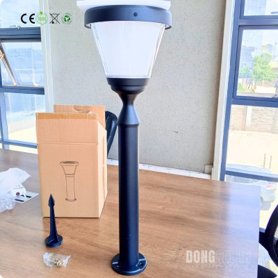 Solar Bollard 80cm 15W Lawn Garden Light Warm White Bollard