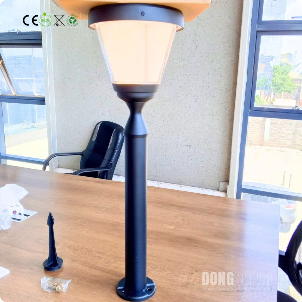 Solar Bollard 80cm 15W Lawn Garden Light Warm White Bollard