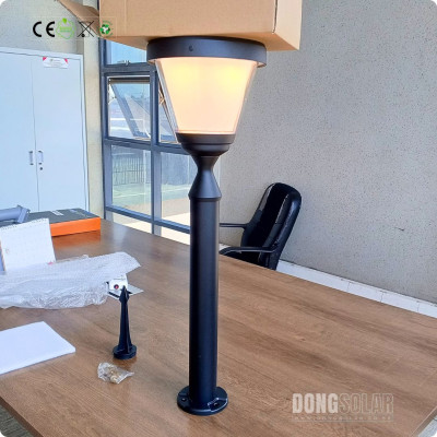 Solar Bollard 80cm 15W Lawn Garden Light Warm White Bollard