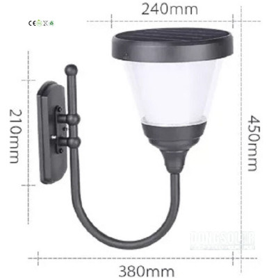 Solar Wall Light Warm White 15W DS2106