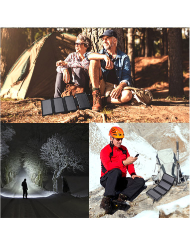 20000mAh Solar Power Bank – 4 Foldable Panels