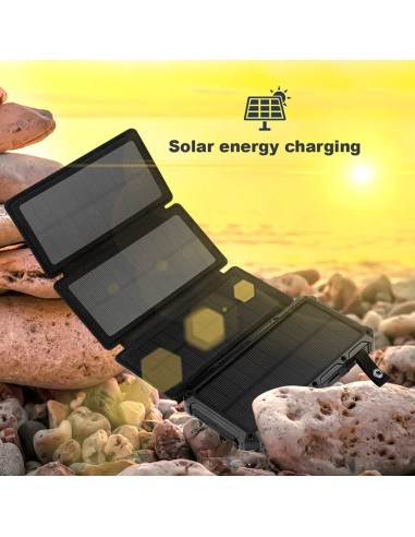 20000mAh Solar Power Bank – 4 Foldable Panels